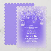 Rustic Mason Jars Cornflower Blauw vrijgezellenfee Kaart (Voorkant / Achterkant)