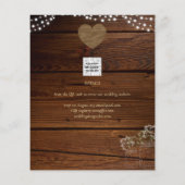 Rustic Mason Jars Lights Lace Gypsophilia WEDDING (Achterkant)