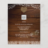 Rustic Mason Jars Lights Lace Gypsophilia WEDDING (Achterkant)