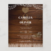 Rustic Mason Jars Lights Lace Gypsophilia WEDDING (Voorkant)