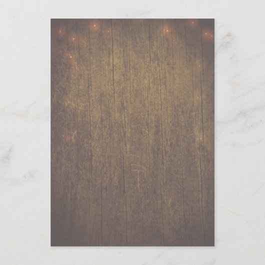 Rustic Mason Jars Lights Lace Wedding Informatie Informatiekaartje (Achterkant)