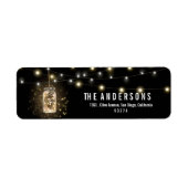 Rustic Mason Jars String Lights Etiket (Voorkant)