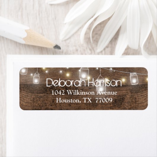 Rustic Mason Jars String Lights Modern Etiket (Insitu)