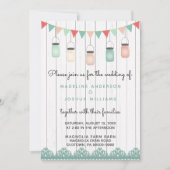 Rustic Mason Jars String Lights op het houtwacht Kaart (Voorkant)