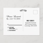 Rustic Mason Jars String Lights RSVP Uitnodiging Briefkaart (Achterkant)