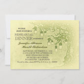 Rustic mason jars tree repetial diner uitnodiging (Voorkant)