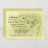 Rustic mason jars tree repetial diner uitnodiging (Voorkant / Achterkant)