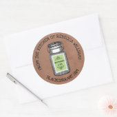Rustic Mason uit de keuken van | Jam of Jelly Ronde Sticker (Envelop)