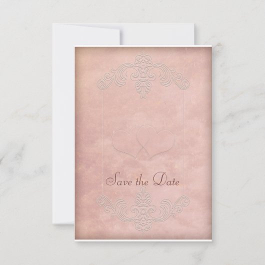 Rustic Mauve Wedding Save the Date Kaarten (Voorkant)