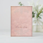 Rustic Mauve Wedding Save the Date Kaarten (Staand voorkant)