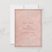 Rustic Mauve Wedding Save the Date Kaarten (Achterkant)