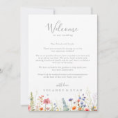 Rustic Meadow Botanical Wedding Welcome Letter (Voorkant)