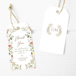Rustic Meadow Wildflower Fall Wedding Dank u Cadeaulabel