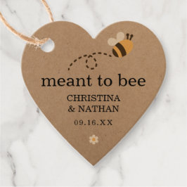 Rustic Meant to be Wedding Bedankt Bedankjes Labels