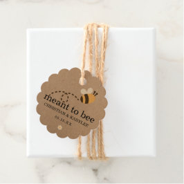 Rustic Meant to be Wedding Bedankt Bedankjes Labels