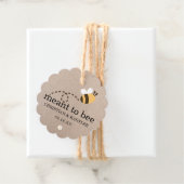 Rustic Meant to be Wedding Bedankt Bedankjes Labels (In situ)