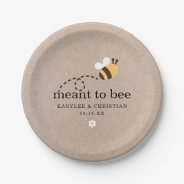 Rustic Meant To Bee Bruiloft Papieren Bordje