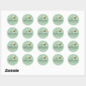 Rustic Meant To Bee Bruiloft Ronde Sticker (Vel)