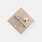 Rustic Meant To Bee Huwelijks Papier Servet (Hoek)