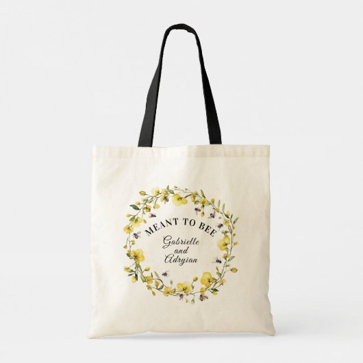 Rustic Meant to Bee Tote Bag (Achterkant)