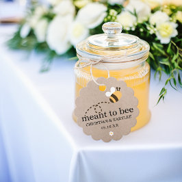 Rustic Meant To Bee Trouw Dank Je Bedankjes Labels