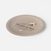 Rustic Meant to bee Wedding Papieren Bordje (Gekanteld)