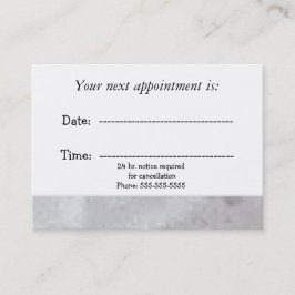 Rustic Medical Appointment Afsprakenkaartje