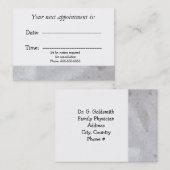 Rustic Medical Appointment Afsprakenkaartje (Voorkant / Achterkant)