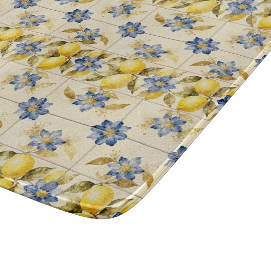 Rustic Mediterranean Lemon Tile MH26 Snijplank (Hoek)