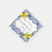Rustic Mediterranean Tile Wedding with Lemons Servet (Hoek)