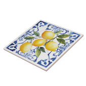 Rustic Mediterranean Tuscany Lemon Tegeltje (Zijkant)