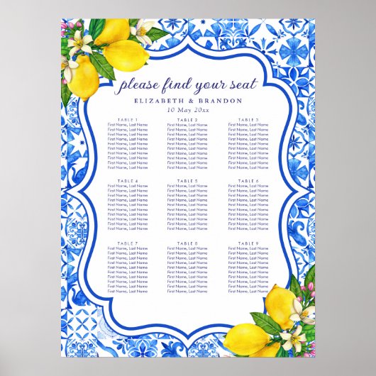 Rustic Mediterranean Wedding with Lemons Poster (Voorkant)