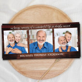 Rustic Memorial 3 Foto Funeral Prayer Bladwijzer