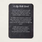 Rustic Memorial 3 Foto Silk Funeral Prayer Kaart (Achterkant)