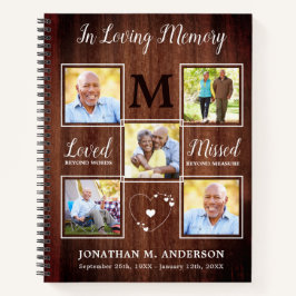 Rustic Memorial 5 Fotobudget Funeral GuestBook Notitieboek