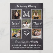 Rustic Memorial 5 Foto's Order of Service Funeral Programmakaart (Voorkant)