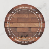 Rustic Memorial Funeral Prayer Kaart Sympathie Poe (Voorkant)