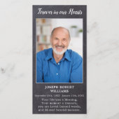 Rustic Memorial Funeral Prayer Kaart Sympathie Poe (Voorkant)