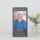 Rustic Memorial Funeral Prayer Kaart Sympathie Poe (Staand voorkant)