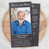 Rustic Memorial Funeral Prayer Kaart Sympathie Poe