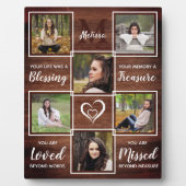 Rustic Memorial Herdenking Foto Keepomwille Plaque Fotoplaat (Voorkant)