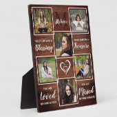 Rustic Memorial Herdenking Foto Keepomwille Plaque Fotoplaat (Zijkant)