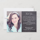 Rustic Memorial Loving Memory Photo Funeral Bedankkaart (Voorkant)