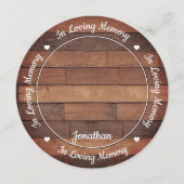 Rustic Memorial Poem Foto Funeral Prayer Kaart (Voorkant)