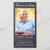 Rustic Memorial Poem Funeral Bladwijzer Kaart (Voorkant)