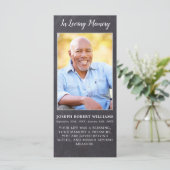 Rustic Memorial Poem Sympathie Funeral Prayer Kaar (Staand voorkant)