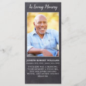 Rustic Memorial Poem Sympathie Funeral Prayer Kaar (Voorkant)