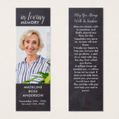 Rustic Memorial Prayer Kaart Funeral Bladwijzer (Voorkant /achterkant)