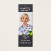 Rustic Memorial Prayer Kaart Funeral Bladwijzer (Voorkant)