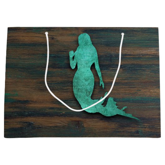 Rustic Mermaid (Blauwgroen) Groot Cadeauzakje (Voorkant)